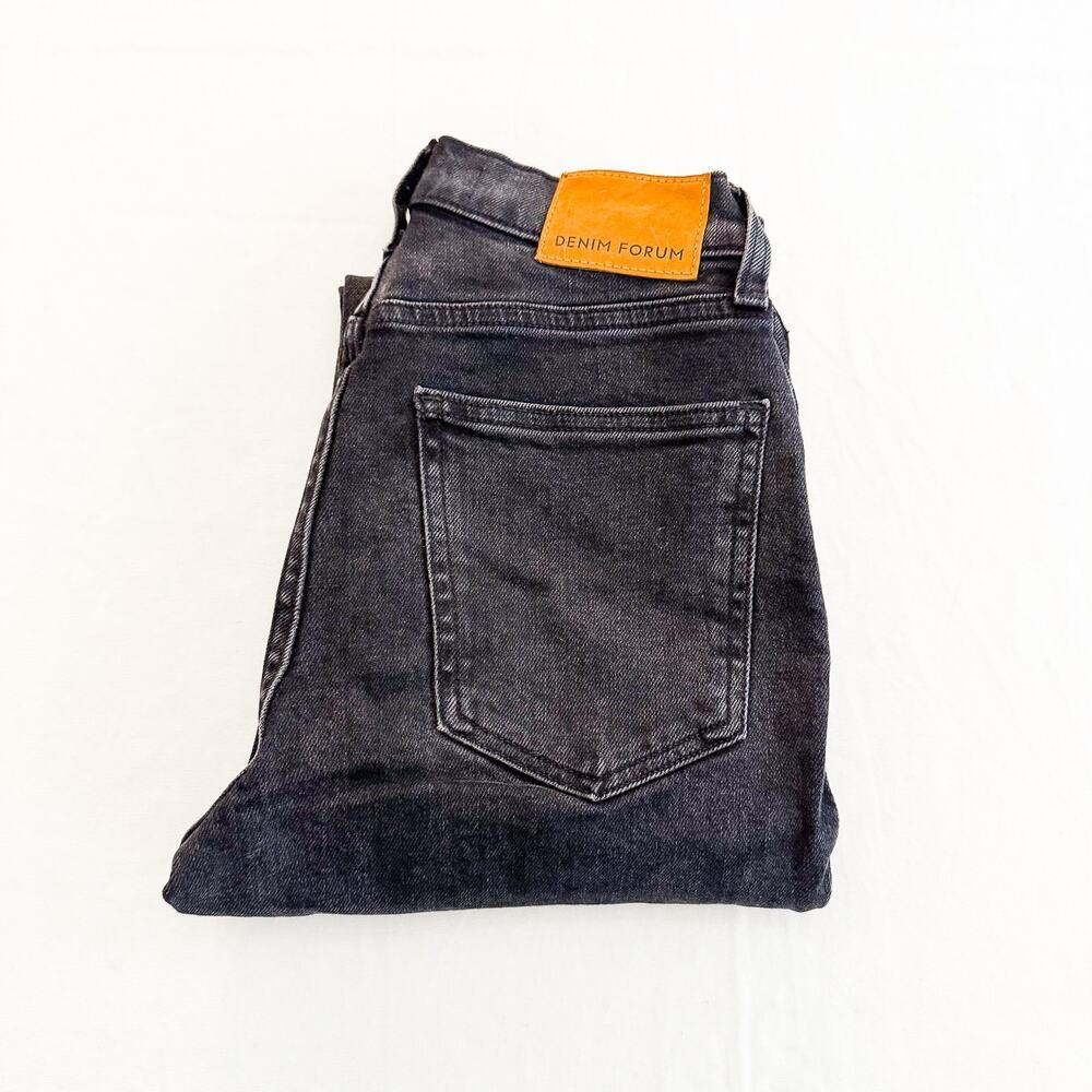 Denim Forum The Arlo High Rise Straight Button Fly Denim Jeans 23 x 28 L